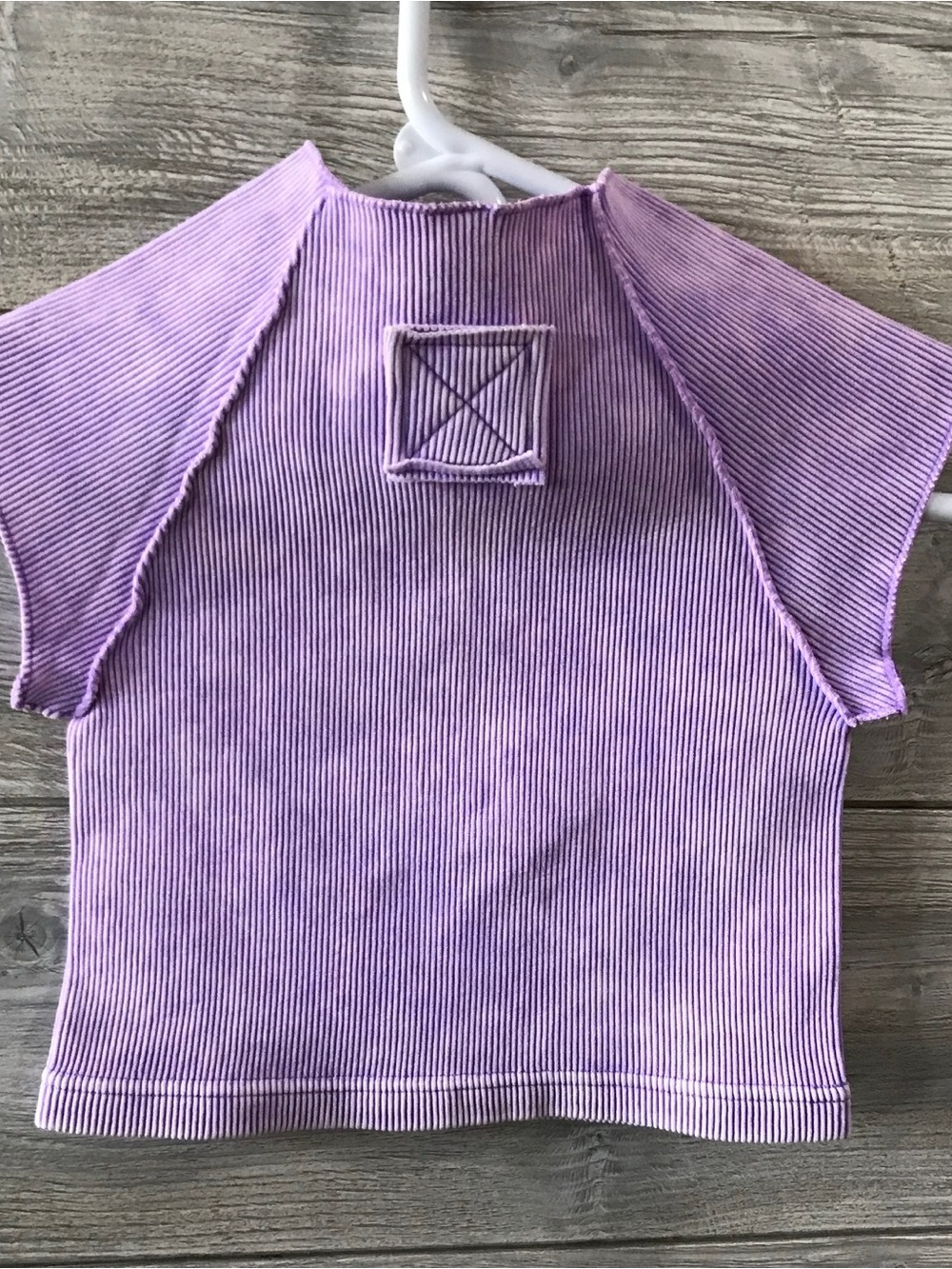 BN Zenana Ribbed Cropped Tee - Picture 2 of 4